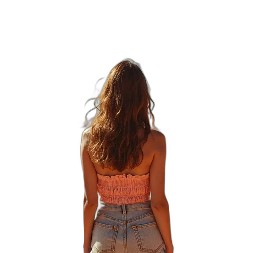 dress, jacket, hair, hat transparent PNG cut-out