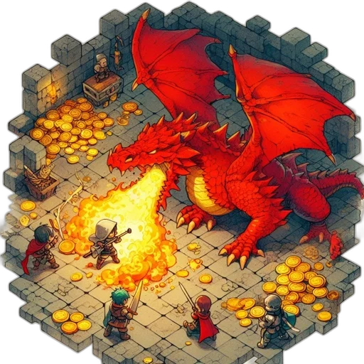 dragon, pixel art, fantasy art, concept art transparent PNG cut-out