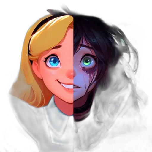 face, mask, anime, pixel art transparent PNG cut-out