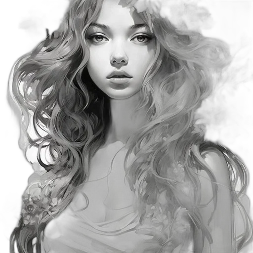 face, dress, hair, mask transparent PNG cut-out