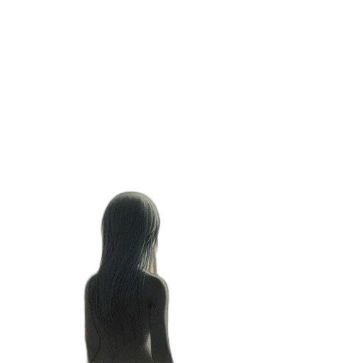 dress, hair, staff, bottle transparent PNG cut-out