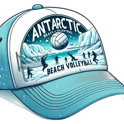 hat, ice-themed, beach, volleyball transparent PNG cut-out
