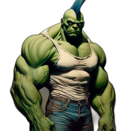 weapon, staff, animal, comic book art transparent PNG cut-out