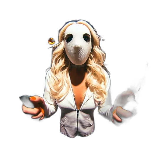 mask, staff, creature, robot transparent PNG cut-out