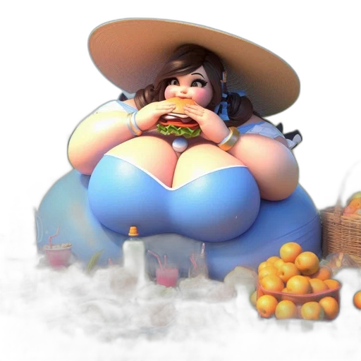 food, dress, concept art, 3d render transparent PNG cut-out