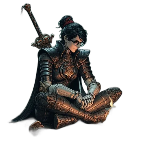 sword, staff, dragon, weapon transparent PNG cut-out