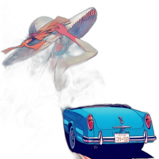 car, shoes, umbrella, jacket transparent PNG cut-out