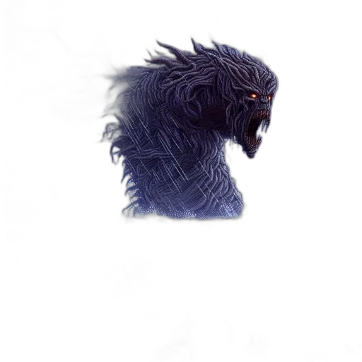 creature, dragon, animal, hair transparent PNG cut-out