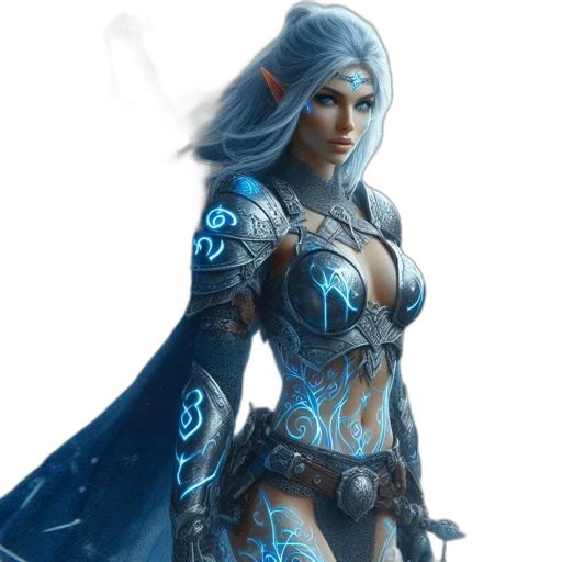 fantasy art, concept art, comic book art, 3d render transparent PNG cut-out