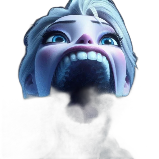 face, mask, creature, staff transparent PNG cut-out