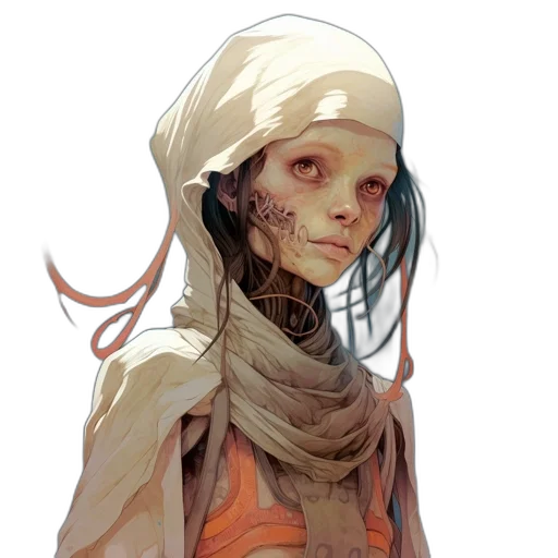 face, mask, creature, robot transparent PNG cut-out