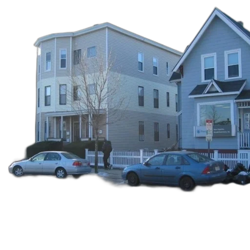 building, car, 3d render, photorealistic transparent PNG cut-out