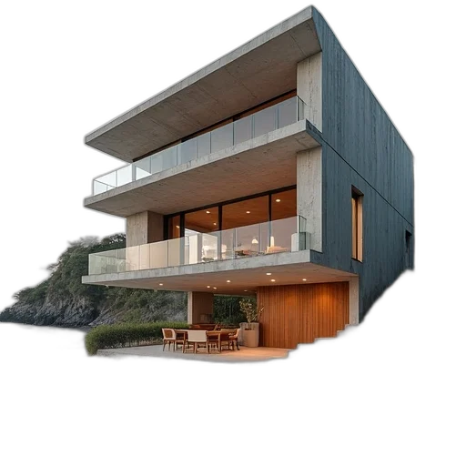 building, 3d render, photorealistic, concept art transparent PNG cut-out