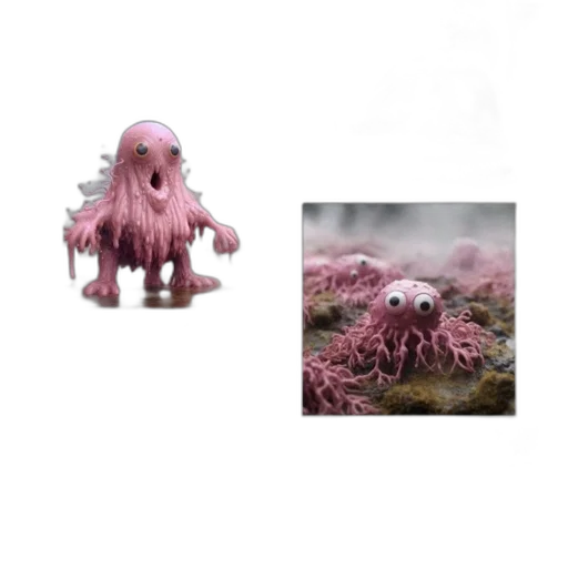 creature, animal, hair, 3d render transparent PNG cut-out