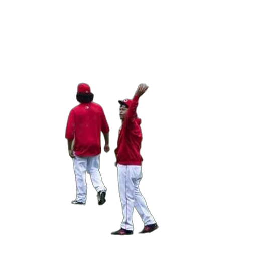 staff, red, baseball, player transparent PNG cut-out