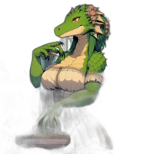 dragon, creature, staff, concept art transparent PNG cut-out