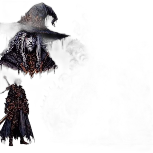hat, mask, staff, concept art transparent PNG cut-out