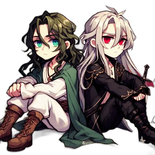 pixel art, anime, fantasy art, concept art transparent PNG cut-out