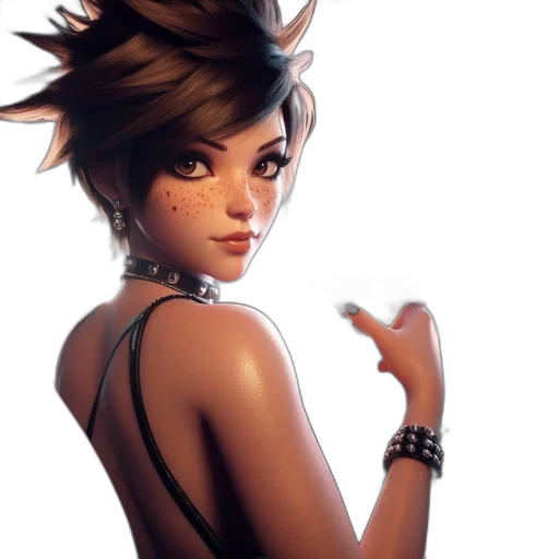 face, concept art, fantasy art, 3d render transparent PNG cut-out