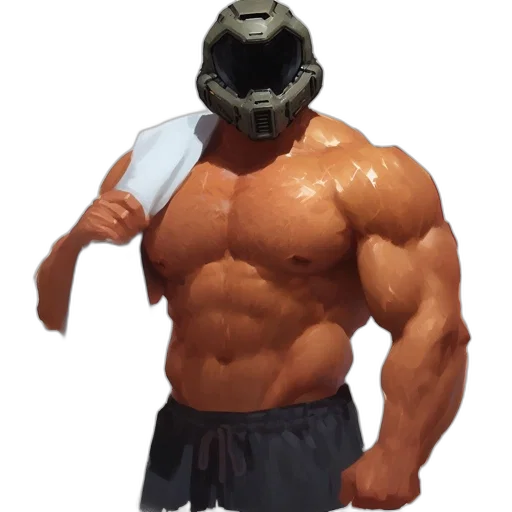 robot, mask, weapon, creature transparent PNG cut-out
