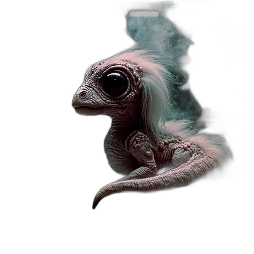 creature, dragon, animal, hair transparent PNG cut-out