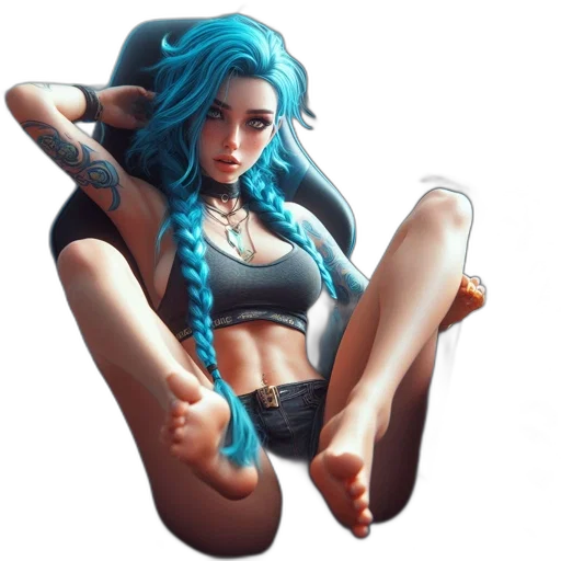 jewelry, hair, shoes, concept art transparent PNG cut-out