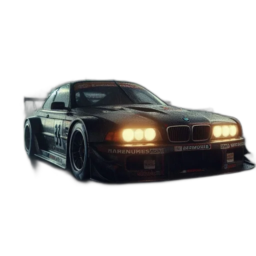 car, weapon, photorealistic, 3d render transparent PNG cut-out