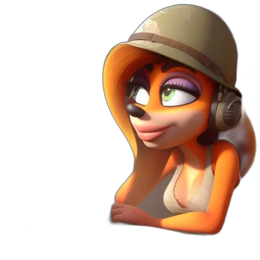 hat, staff, face, 3d render transparent PNG cut-out