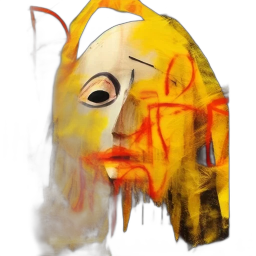 mask, face, creature, crown transparent PNG cut-out