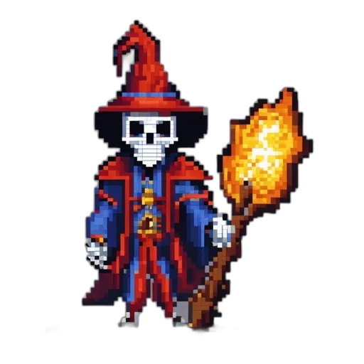 staff, weapon, jacket, pixel art transparent PNG cut-out