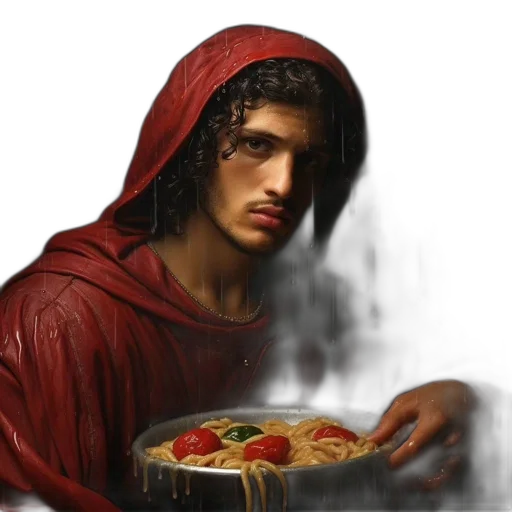 food, face, photorealistic, fantasy art transparent PNG cut-out