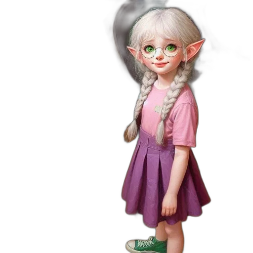 staff, dress, face, fantasy art transparent PNG cut-out