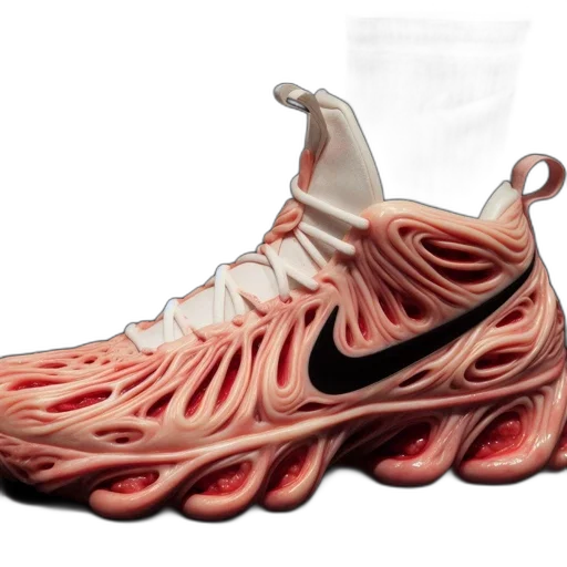 shoes, 3d render, concept art, individual transparent PNG cut-out