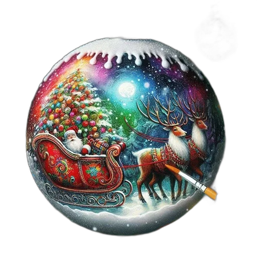 photorealistic, fantasy art, snow, elaborate transparent PNG cut-out