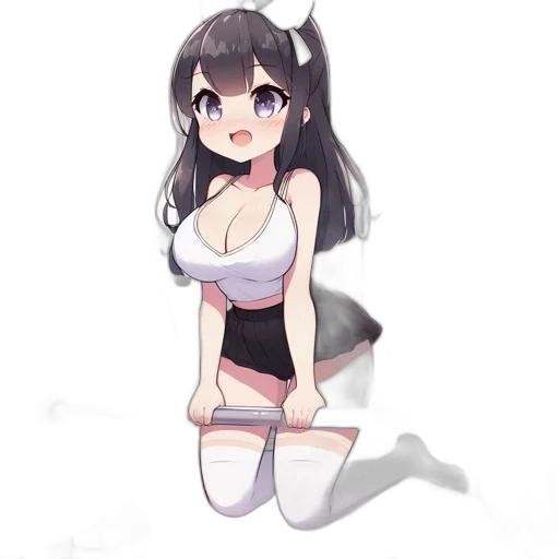 dress, robot, staff, creature transparent PNG cut-out