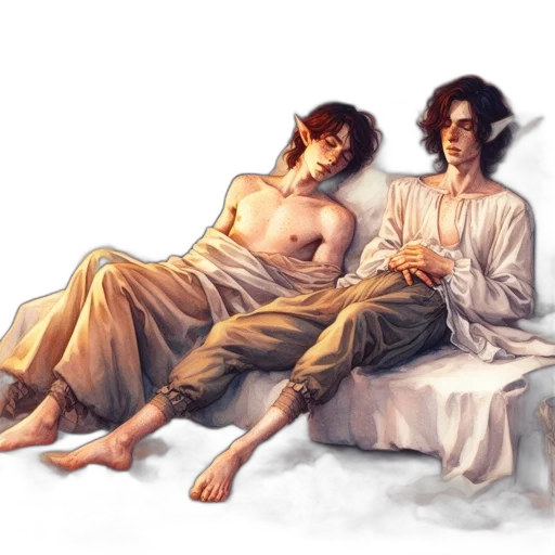 concept art, fantasy art, watercolor, photorealistic transparent PNG cut-out