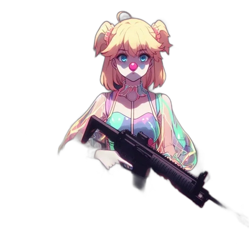 weapon, staff, robot, creature transparent PNG cut-out