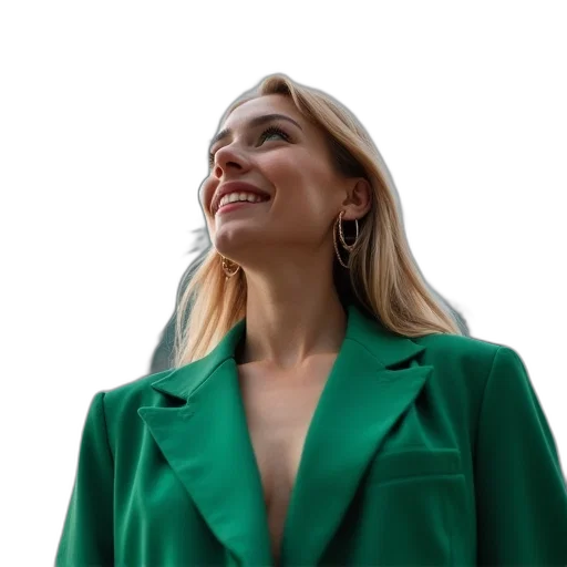 jacket, staff, face, dress transparent PNG cut-out