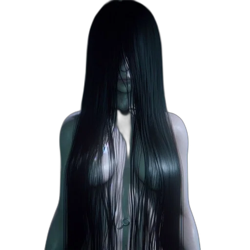 hair, dress, creature, mask transparent PNG cut-out