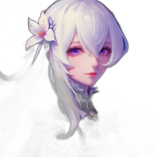 flower, face, crown, staff transparent PNG cut-out