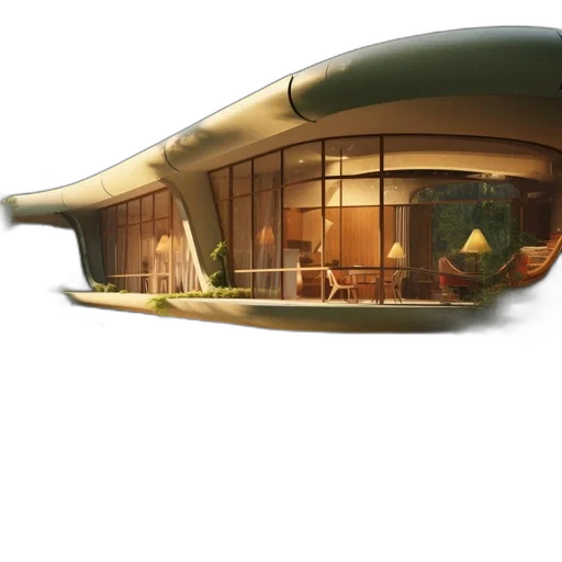building, 3d render, concept art, photorealistic transparent PNG cut-out