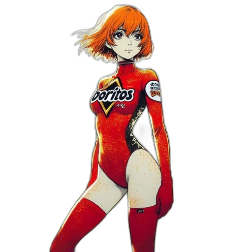 dress, robot, weapon, staff transparent PNG cut-out