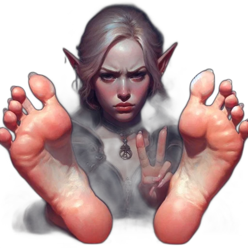 face, shoes, fantasy art, concept art transparent PNG cut-out