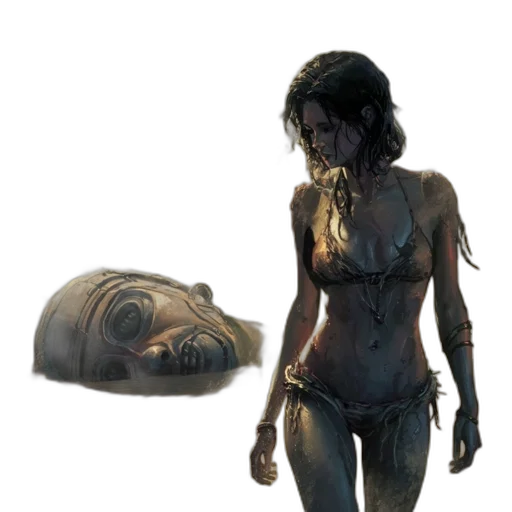 creature, mask, animal, concept art transparent PNG cut-out