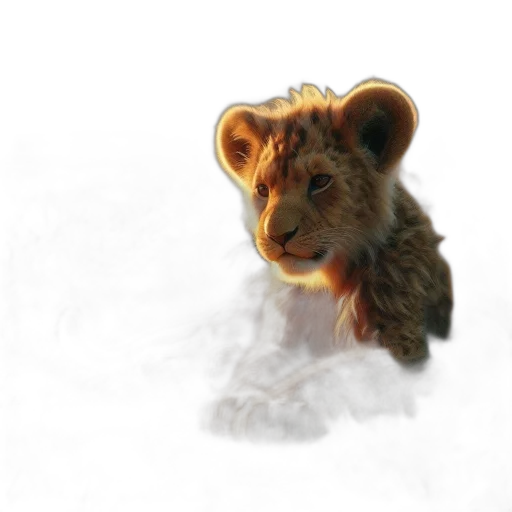 animal, creature, hair, face transparent PNG cut-out