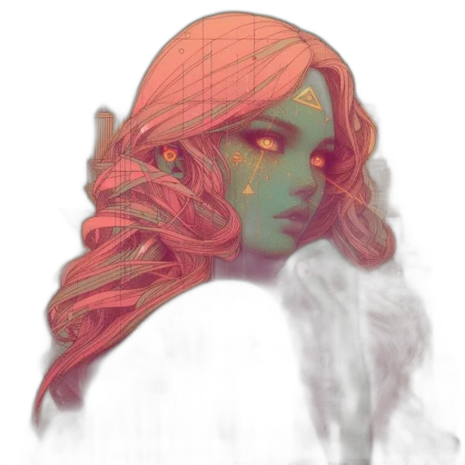 mask, face, creature, fantasy art transparent PNG cut-out