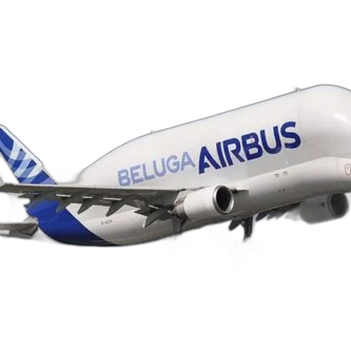 photorealistic, beluga, airbus, aircraft transparent PNG cut-out