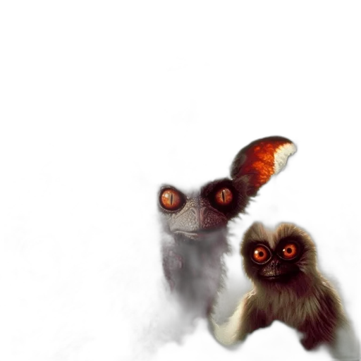 creature, animal, mask, staff transparent PNG cut-out
