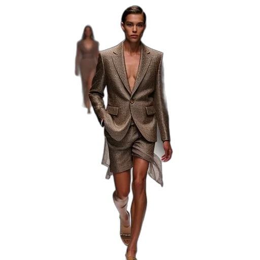 jacket, dress, concept art, 3d render transparent PNG cut-out