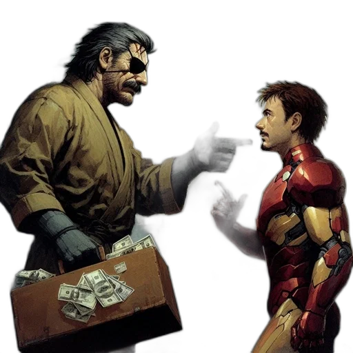 comic book art, concept art, man, robe transparent PNG cut-out